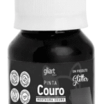 Tinta Acrílica Pinta Couro 37ml Gliart Cor Preto